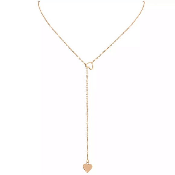 NEW!💎💙💎GOLDEN💛HEARTS💛LONG Y💙NECKLACE LAYERED - Picture 5 of 16